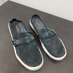 Merrell‎ Around Town City Air Navy Blue Nubuck Mules Shoes Women's Size 8.5 US